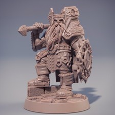 Dwarf Lord Imar, Juego de rol de mesa DnD Wargames Fantasía Héroe enano Miniatura