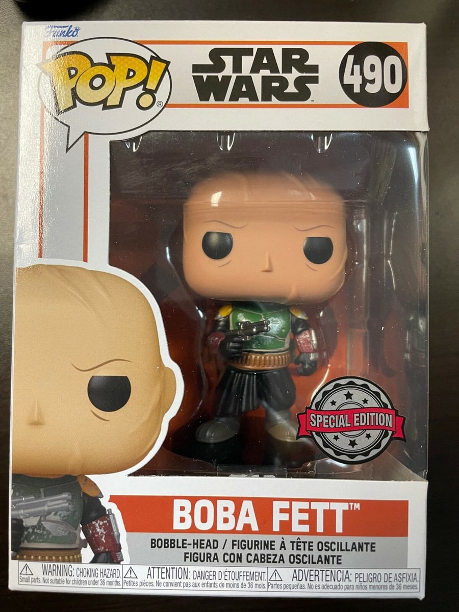 FUNKO POP Boba Fett Unmasked 490 SPECIAL EDITION EXCLUSIVE