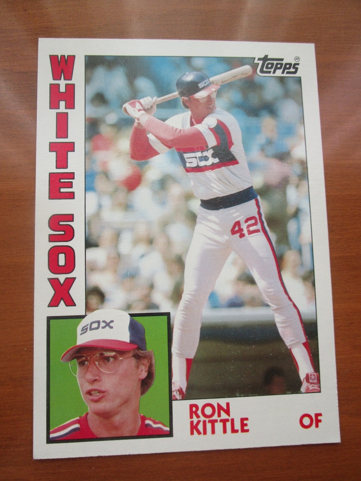 1984 TOPPS SUPER BASEBALL   RON KITTLE   #  11   CHICAGO WHITE SOX
