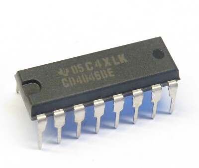 3 Stück CD4046BE Micropower Phase-Locked Loop DIP16, Texas Instruments