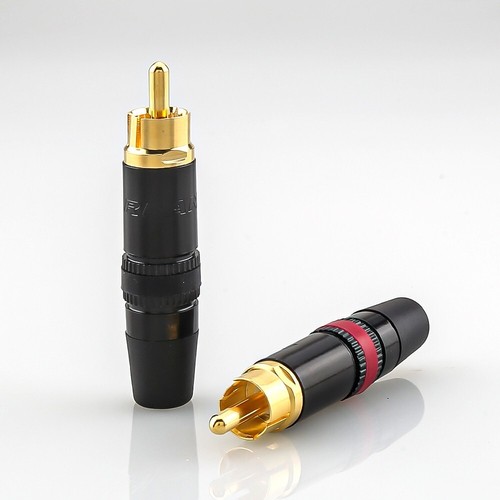 4x REAN Neutrik connecteur RCA plaqué or RCA paire RCA - Photo 3/8