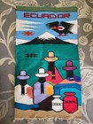 Vtg Mid Century ECUADOR VIKINCA Woven WALL HANGING Tapestry 19" x 33"  RUG