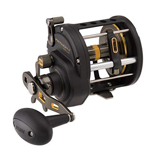 Moulinet Profil Bas Penn Fth400lphs Moulinet De Pêche Penn Fathom FTH400LPHS - Profil Bas, Noir Et Doré, 394 Grammes - Pour Pêche Sportive En Mer Moulinet Penn FTH400LPHS