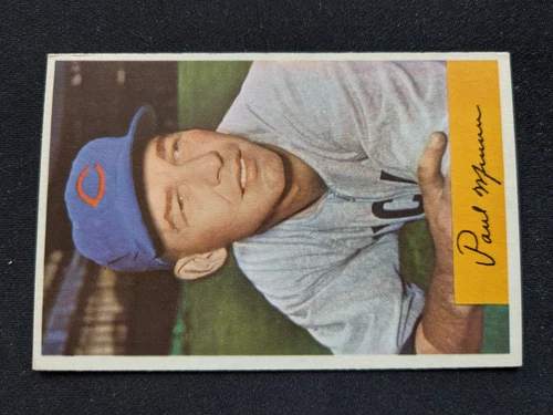 1954 Bowman Baseball Card # 13 Paul Minner - Chicago Cubs (VG/EX)