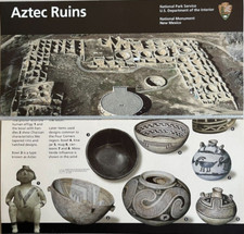 2026 AZTEC RUINS MONUMENT - NM   NATIONAL PARK SERVICE UNIGRID BROCHURE/MAP  New