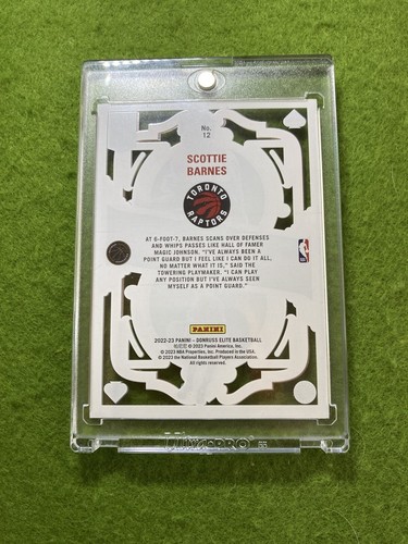 Scottie Barnes CLEAR CARD JERSEY #4 RAPTORS SP 2022 SCOTTIE BARNES Elite DECK sp - Picture 9 of 24