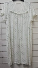 INDIGO SKY LADIES SUMMER IVORY FLORAL VISCOSE NIGHTDRESS UK SIZE 12