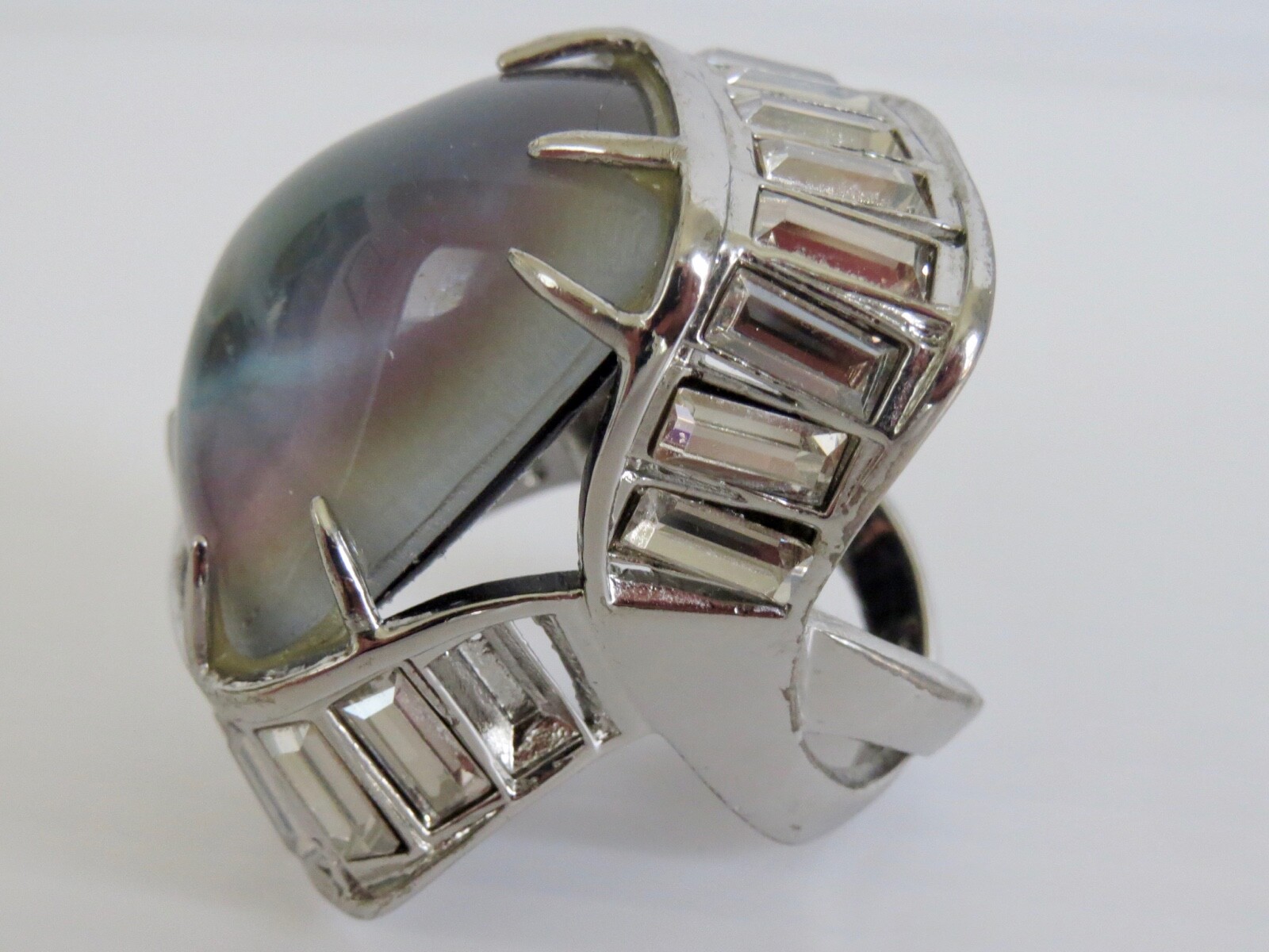 LARGE SIZE RING!!!   MEGA RING!  DESIGNER SILVER … - image 6