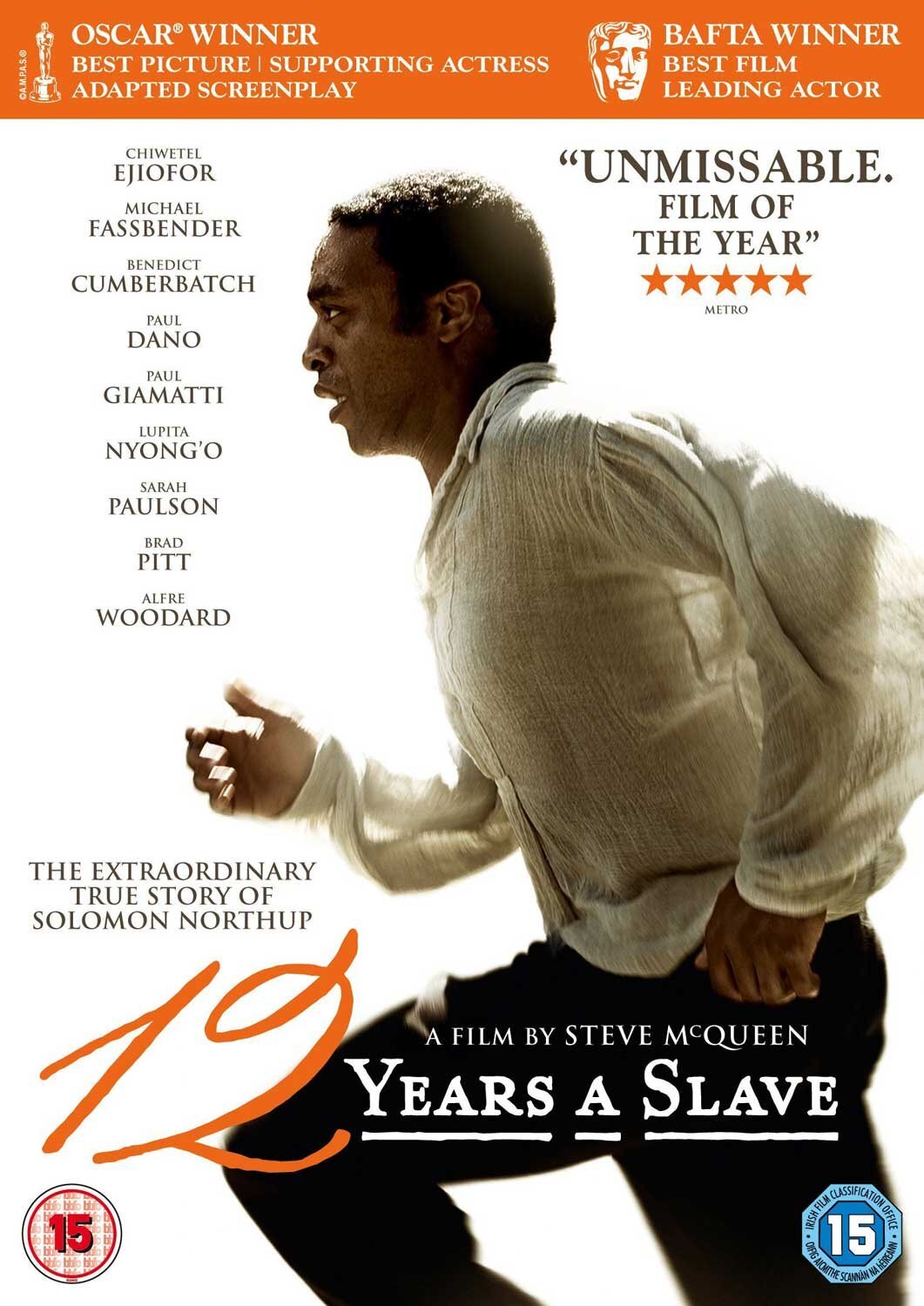 12 Years a Slave (DVD) Chiwetel Ejiofor Michael K. Williams Michael Fassbender