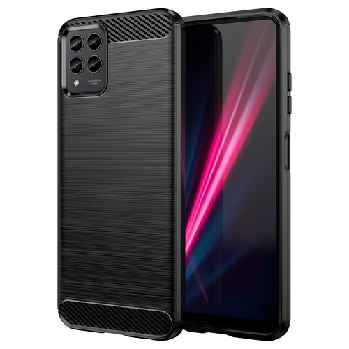 For T-Mobile T Phone 2 Pro 5G Slim Carbon Fiber Soft TPU Case + Screen Protector - Picture 8 of 19