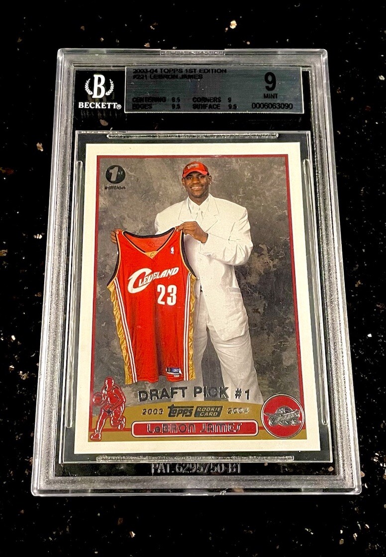 2003-04 Topps Lebron James 1st Edition Rookie #221