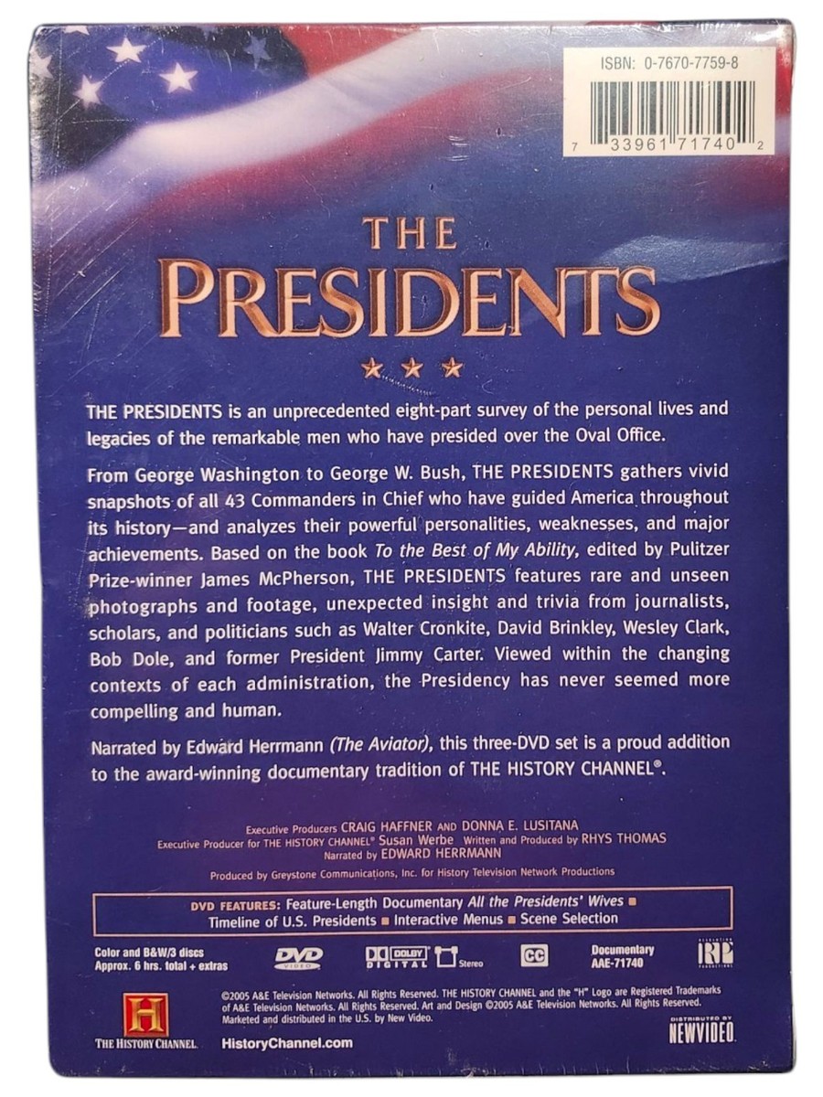 The Presidents Lives and Legacies of the 43 Leaders Brand New DVD