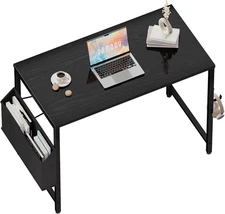 Compact 32" Home Office Desk with Storage Bag & Headphone Hook for Small Spaces