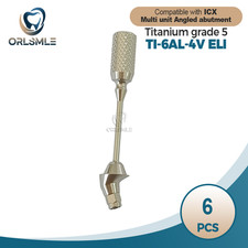 6 pcs Multi unti Angled abutment 17/35 degree fit to ICX platform GH1-3mm