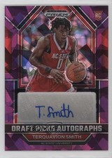 2023-24 Panini Prizm Draft Picks Purple Ice 43/99 Terquavion Smith Auto 1mz7