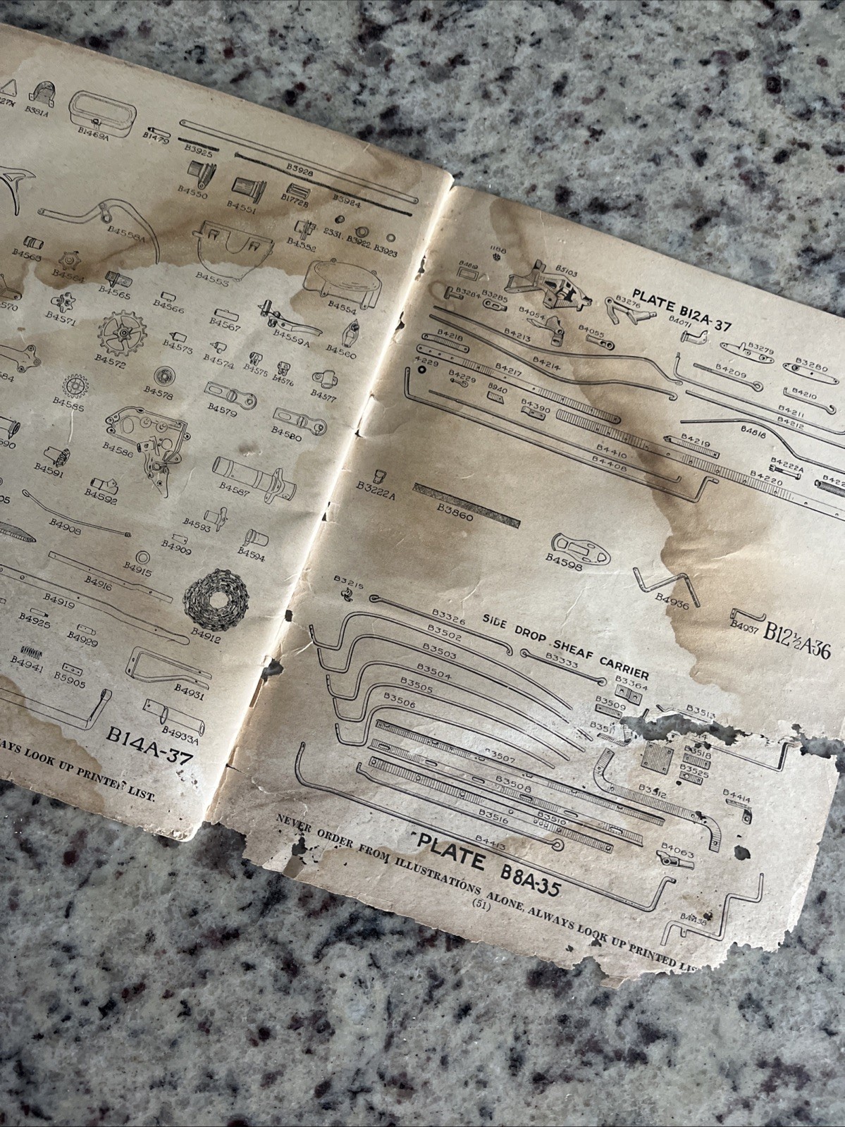 Antique IH McCormick-Deering Horse Drawn No6 & 6A Corn Binders Owners Guide Book