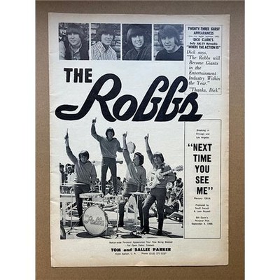 THE ROBBS NEXT TIME YOU SEE ME POSTER SIZED original trade music press advert fr