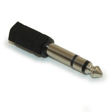 3.5mm Stereo TRS Jack Female to 1/4inchinch Stereo Plug Male Adapter