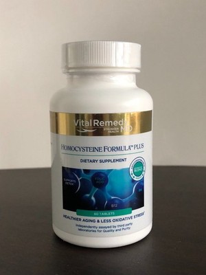 Vital Remedy Homocysteine Formula Plus 60 Tabs Healthier Aging Exp. 05/2026