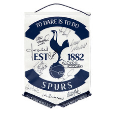 Tottenham Hotspur Pennant Signed By 11 Players Autograph COA