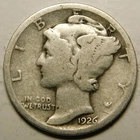 1926 D Mercury Dime G-VG  "Actual Coin Pictured Not Cleaned, Polished or Dipped"