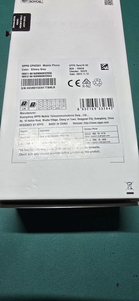 OPPO Reno 10 - 256GB - Silvery Grey (Dual SIM) - Image 2 of 4