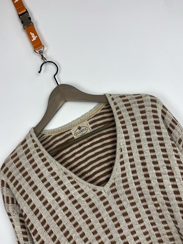 Suéter de manga larga con cuello en V vintage Ejemplo de Missoni para hombre talla M - Imagen 9 de 14