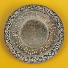 Decorative Large Bowl with Religious saying -Looks great with Decorative Balls