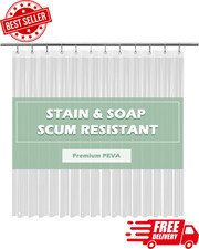 Clear Shower Curtain Liner Light Weight PEVA, Shower Liner 72x72 Inches