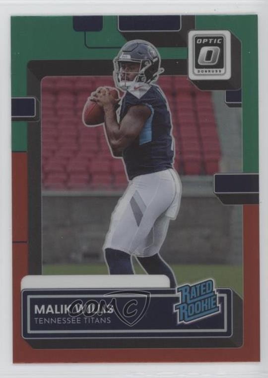 2022 Panini Donruss Rated Optic Preview Red & Green Malik Willis Rookie RC 12a4