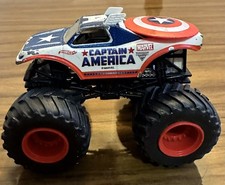 Hot Wheels Monster Jam Captain America Monster  Truck 1:64  2013