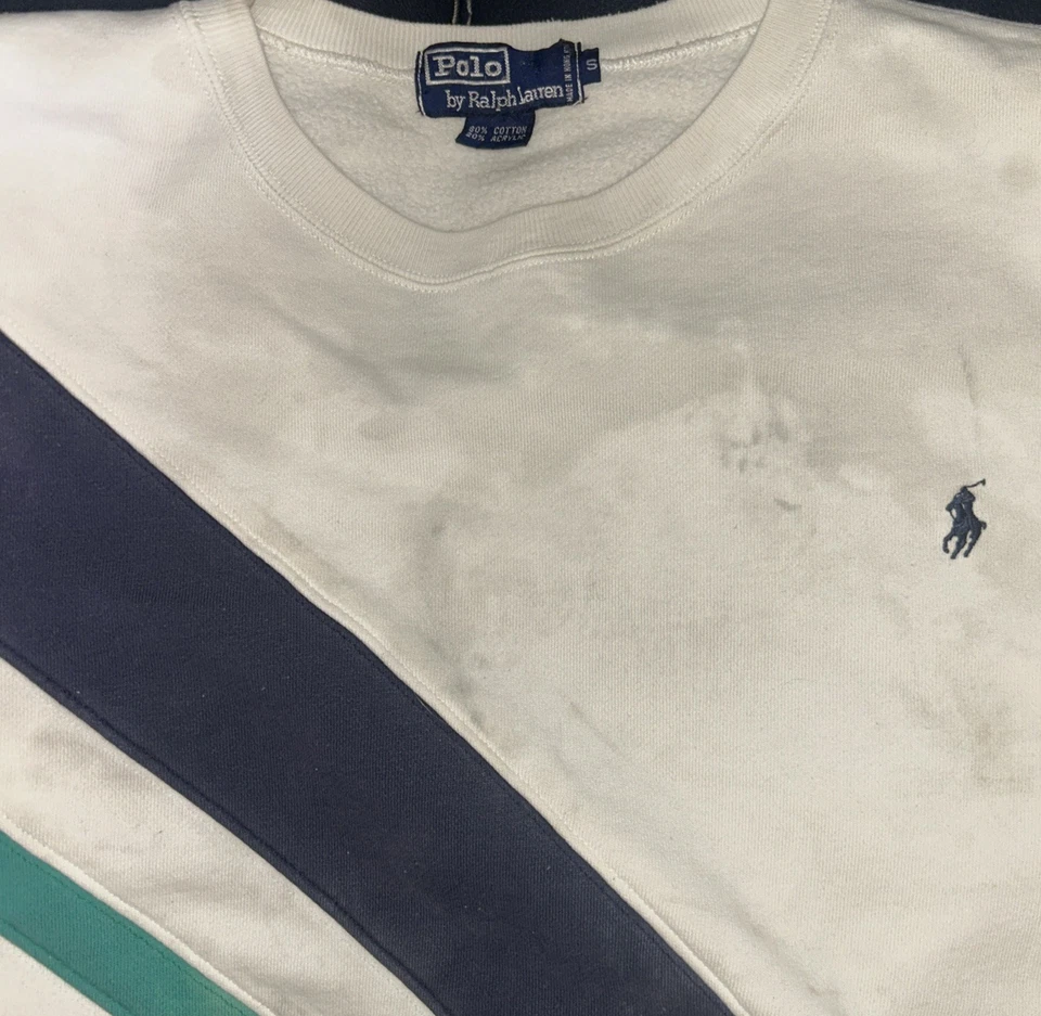 Polo Ralph Lauren Suéter Pequeño Años 80 90 Yate Olímpico RRL RLX De Colección Americana EE. UU. Foto 4 de 4