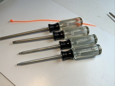 Craftsman 4pc Torx Screwdriver Set, T10, T15, T20, T25, USA  - ORANGE