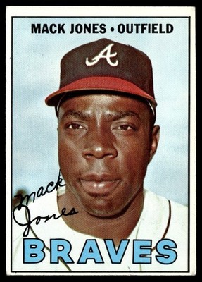 1967 Topps Mack Jones - VG+ Atlanta Braves #435