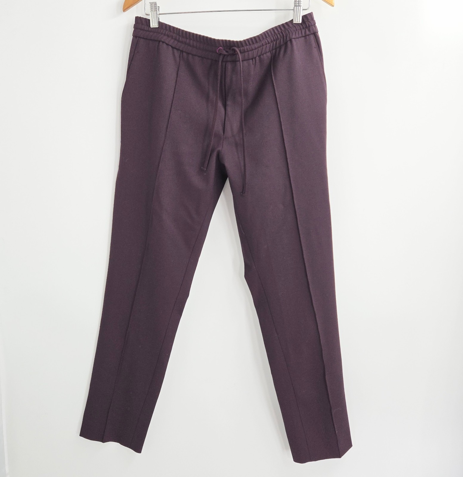Second Layer Drawstring Pants Mens Medium Burgund… - image 13