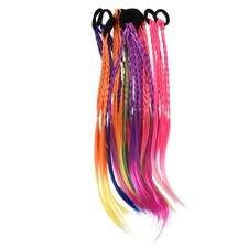 12 Pcs Dreadlock Hair Rope Colored Extensions for Kids Dress up Hairpieces