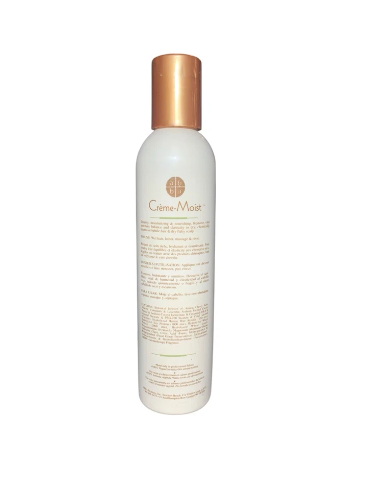 Abba Creme Moist Strengthening Color Care Shampoo Pure and Natural 6.75 oz - Image 2 of 2