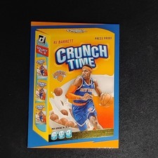 RJ Barrett 2020-21 Donruss Crunch Time Gold Press Proof #1 Knicks