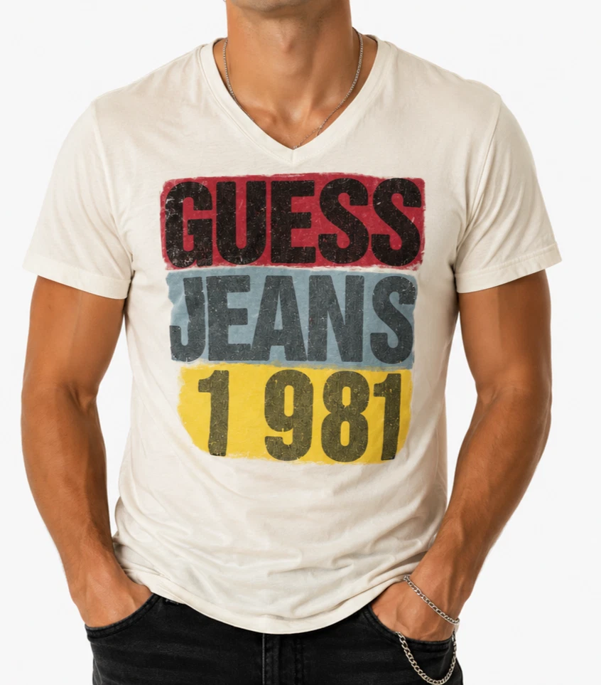 GUESS with Vintage T-Shirts for Men for sale | eBay