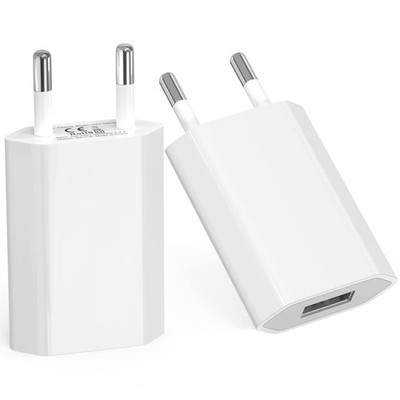 USB Power Plug, (2 Pack) Charger for iPhone, Samsung, Xiaomi, Sony, LG