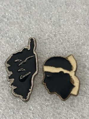 Set X 2 Pin s Korsika Insel der Schönheit Korsika Maure