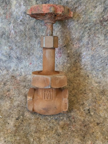 Vintage 3/4" Brass Gate Valve Steampunk/Industrial Deco