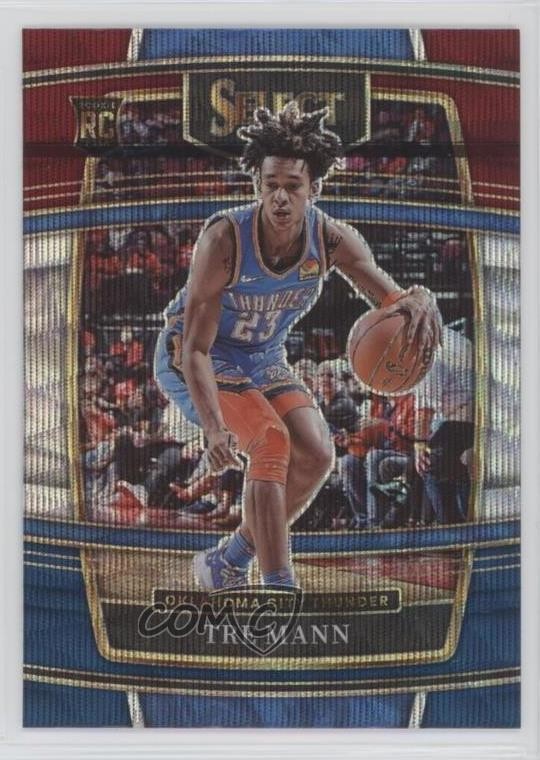 2021-22 Panini Select Concourse Tri-Color Prizm Tre Mann #36 Rookie RC