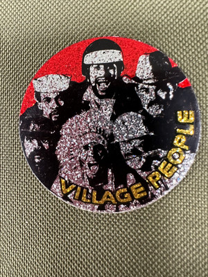 Village People Sticker, vintage, 5cm, selbstklebend,
