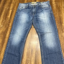 Guess Jeans Mens 38 Blue Lincoln Slim Straight Denim Pants