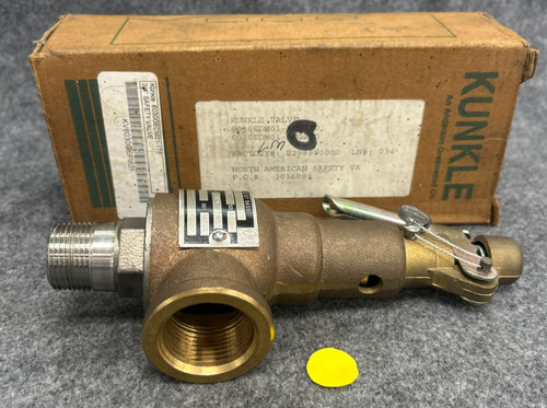 KUNKLE STEAM SAFETY RELIEF VALVE 6030EDM01-LM 1" OUTLET 3/4" INLET