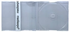 SLIM Import CD-5 Maxi SUPER Clear CD Jewel Cases J Card European 7.2mm Lot