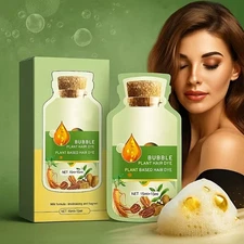 Natural Plant Hair Dye Bubble New Botanical Based for Grey Hair Color Bubble Dye