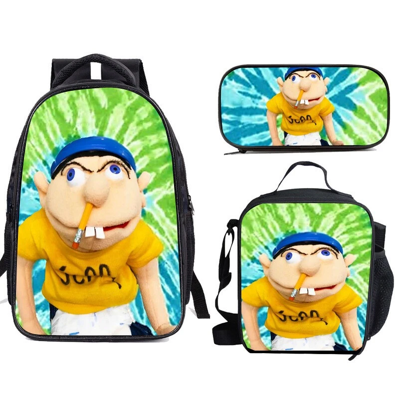 Jeffy Puppet Backpack Set, Cute for Boys Girls