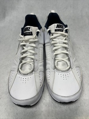 Nike T-Lite X1 Cross Training Shoes Mens 11, White Leather Sneakers 616544-101